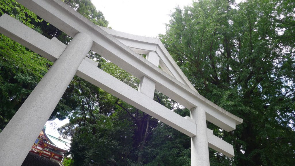 画像　日枝神社の鳥居