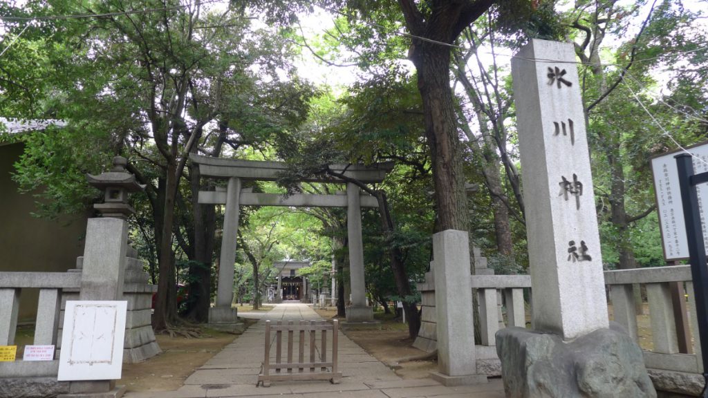 画像　氷川神社の鳥居