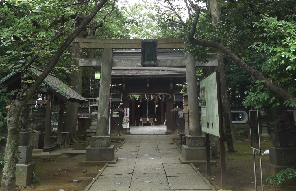 画像　氷川神社の拝殿