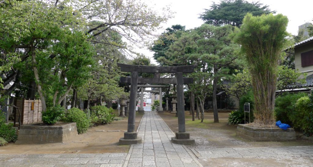 画像　品川神社の境内の様子