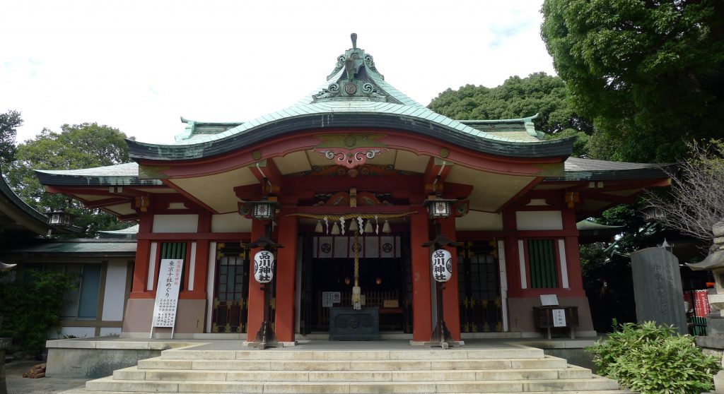 画像　品川神社の拝殿